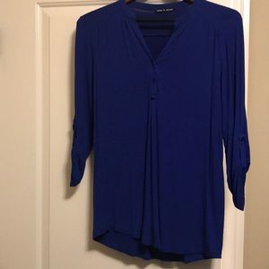 Blue long blouse